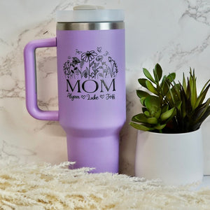 Personalized Mom Gifts-Mothers Day Gift-Mama Tumbler with Kids Name-Mom Tumbler-Mommy Tumbler-Mums Gift-Mom Birthday Gift from Daughter