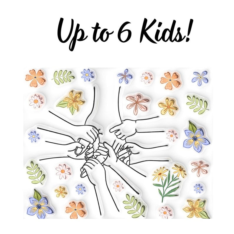 Mom Mug, You Hold Our Hands Also Our Hearts Mug, 3D Inflated Effect Printed Mug, Personalized Holding Mom's Hands, Mother's Day Nana Grandma