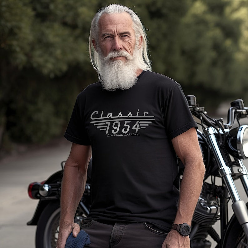 70th Birthday Shirt, Born in 1955 Classic Car Lover, Limited Edition Dad Birthday Gift T Shirt, Grandpa Turning Seventy, man birthday gift