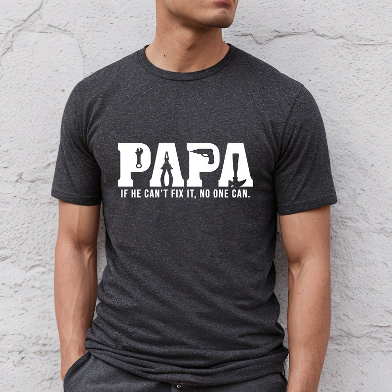 Papa Tools Shirt,Father's Day Shirt,Papa Sweatshirt,Papa can Fix it Tool Box Tee,Father's Day Shirt,Gift for Papa