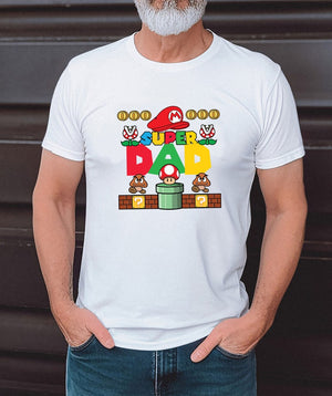 Super Papa, Super Papa Shirt, Gift for Dad, Father's Day gift T-shirt for father Papa, Funny Game Shirt