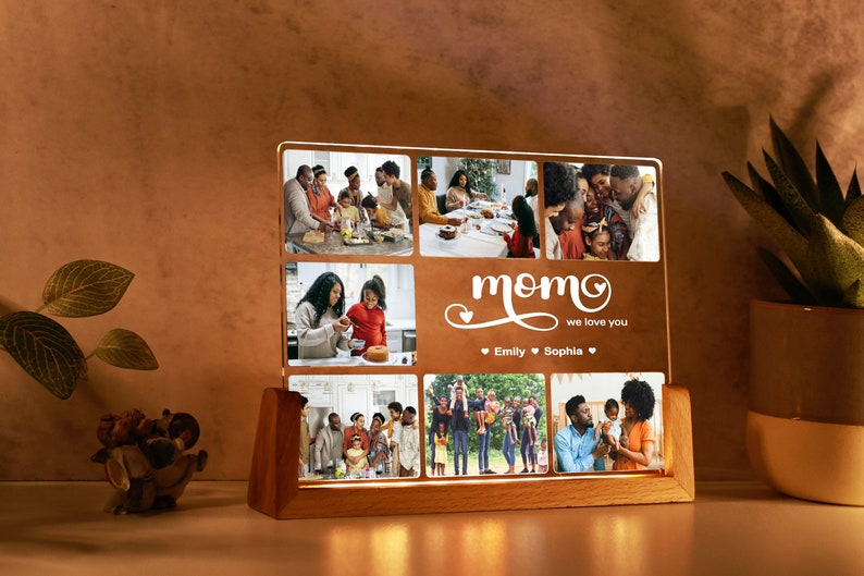 Personalized Photo Collage, Dad Photo Gift, Customized Frame & Photo, Fathers Day Photo Collage, Father's Day Gift, Dad Birthday Gift