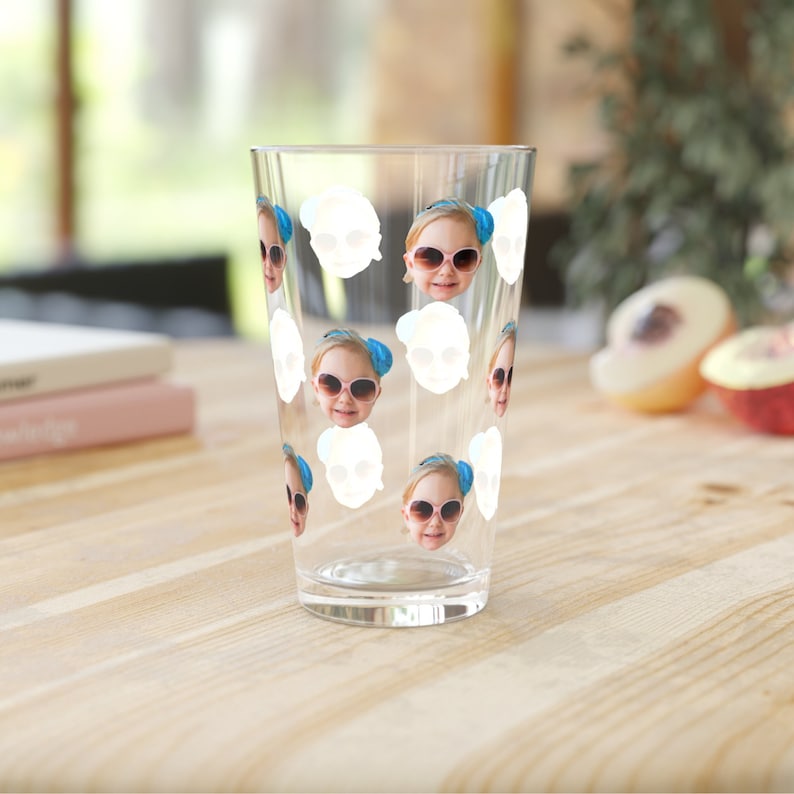 Personalized Photo Beer Glass - To Dad From The Reasons You Drink, Fathers Day Gift from Daughter, Gift from Bride, Wedding Gift Dad