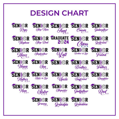 Senior Volleyball Graduation Shirt, Personalized Graduation T-Shirt,Custom Class of 2025 Volleyball Tee,Gift for Senior Volleyball Team Tee
