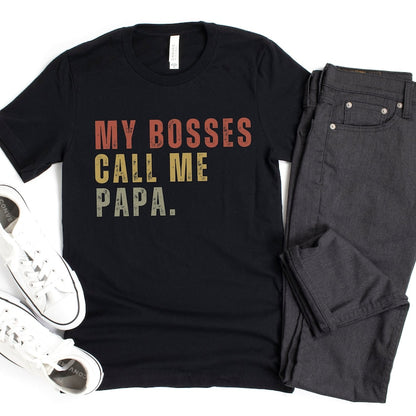 My Bosses Calls Me Papa Shirt, Funny Papa Shirt, Papa Shirt, Papa Gifts, Father's Day Gift For Papa, New Papa Gift, Pregnancy Announcement