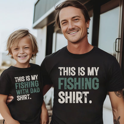 Matching Father Son Fishing Shirts, Daddy and Me Gift