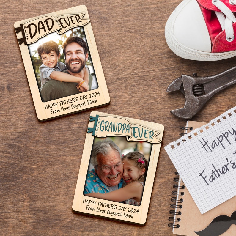 Personalized Dad Grandpa Ever Photo Frame, Gift for Dad, Father's Day Gift, Grandpa Frame, Best Dad Ever, Custom Photo Frame