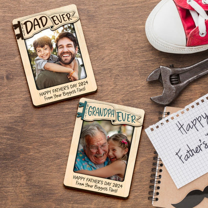 Personalized Dad Grandpa Ever Photo Frame, Gift for Dad, Father's Day Gift, Grandpa Frame, Best Dad Ever, Custom Photo Frame