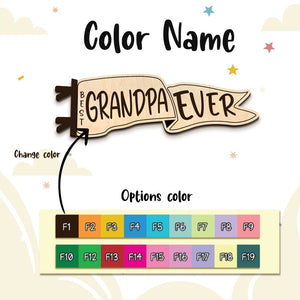 Personalized Dad Grandpa Ever Photo Frame, Gift for Dad, Father's Day Gift, Grandpa Frame, Best Dad Ever, Custom Photo Frame