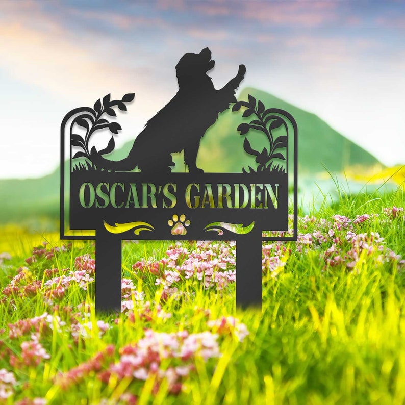 Dog's Garden Custom Metal Pet Memorial Garden Sign, Metal Stake, Dog Garden Sign, Pet Grave Markers, Dog Loss Gifts, Remembrance Stake, Dog Lover Gift il_794xN.5991434342_hgdk.jpg