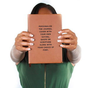 Personalized Leather journal with Custom Quote, saying or Religious scripture, Custom Name notebook, Company gifts for employees, Daughter
