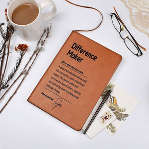 Personalized Difference Maker Journal Custom Difference Maker Gift Difference Maker Definition Gift Mentor Appreciation Gift Leader Present