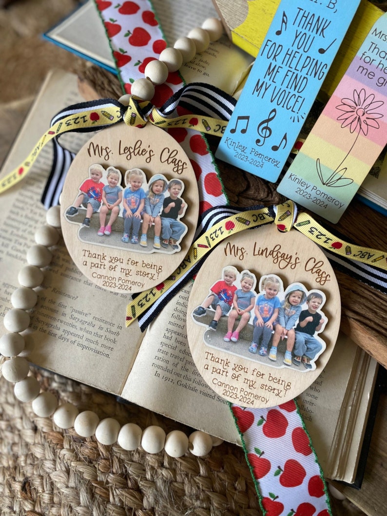Class Picture Ornament, Gift for Teacher from Classroom, Gift from Classroom, Personalized Teacher Gift, Gift from Students