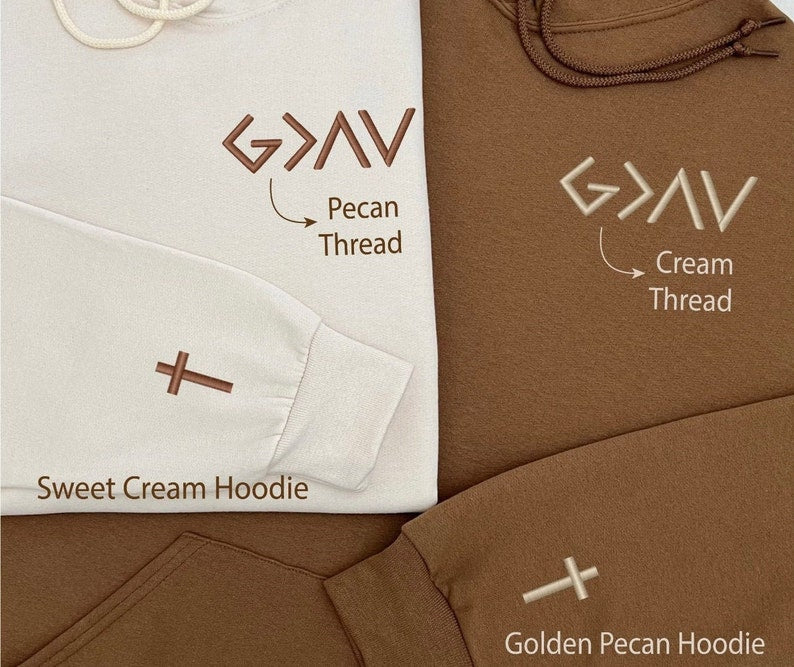 God Is Greater Than The Highs And Lows Embroidered Hoodie Cross on Sleeve Couples Gift Anniversary Gift Gift For Him Gift For Her il_794xN.5998454828_q4z8_2017012a-e1ef-49c2-b124-a75002d4b6a1.jpg
