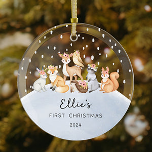 Baby's First Christmas Ornament, Acrylic Baby Gift, Baby Shower Gift, Baby's First Christmas 2024, Newborn Ornament Gifts 2024, Keepsake