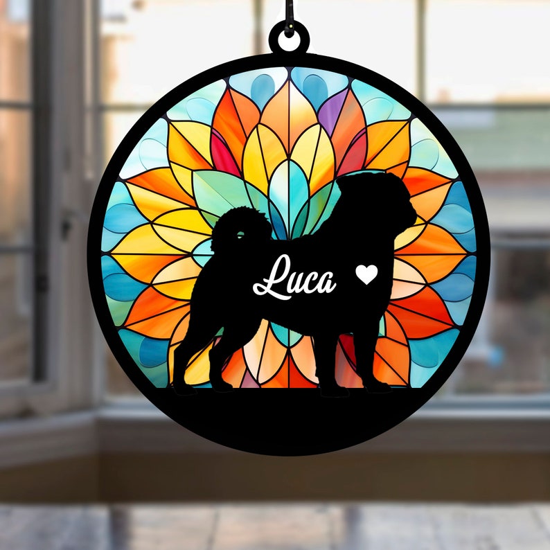 Personalized Loss of Pet Sympathy Gift Suncatcher, Custom Dog Suncatcher, Dog Memorial Gift, Dachshund Suncatcher, Weinerdog Suncatcher il_794xN.6000336559_d4h9_1.jpg