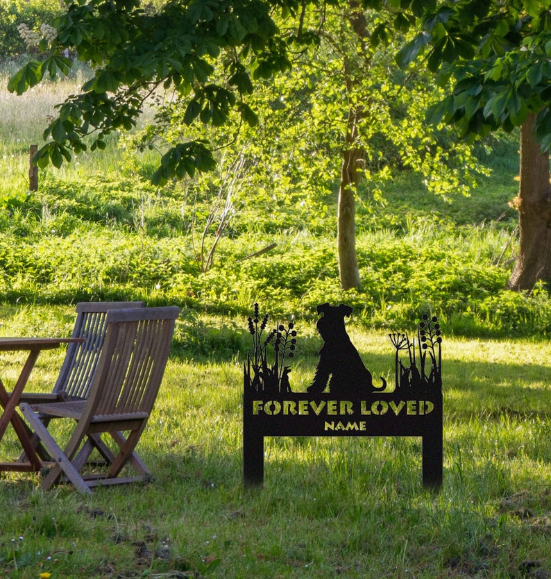 Schnauzer Memorial Stake Sign Personalized,Pet Grave Markers Sign,Schnauzer Sign With Stake,Pet Loss Gift,Sympathy Sign, Remembrance Stake