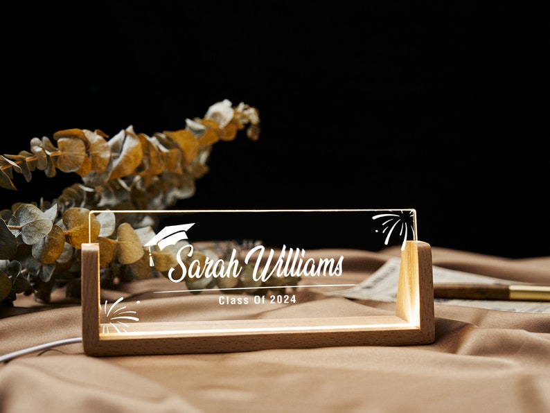 Personalized Desk Name Plate, Graduation Desk Name Plate,Graduation gift, Desk Accessories, Office Gifts for Boss Coworkers, New Job Gifts