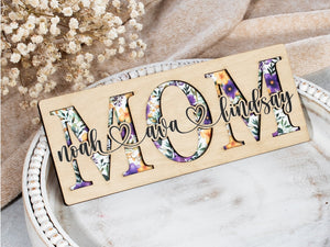 Mothers Day Gifts, Personalized Gifts for Mom, Mom Sign, Mom Birthday Gift, Gifts for Her, Mom Gifts from Kids, Mom Wood Sign Grandma