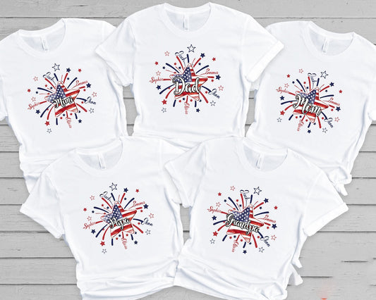 Custom USA Family Matching Shirt, 4th of July Family Shirt, Family Reunion Shirt, Usa Flag Shirt, Republican Shirt, Patriotic Shirt