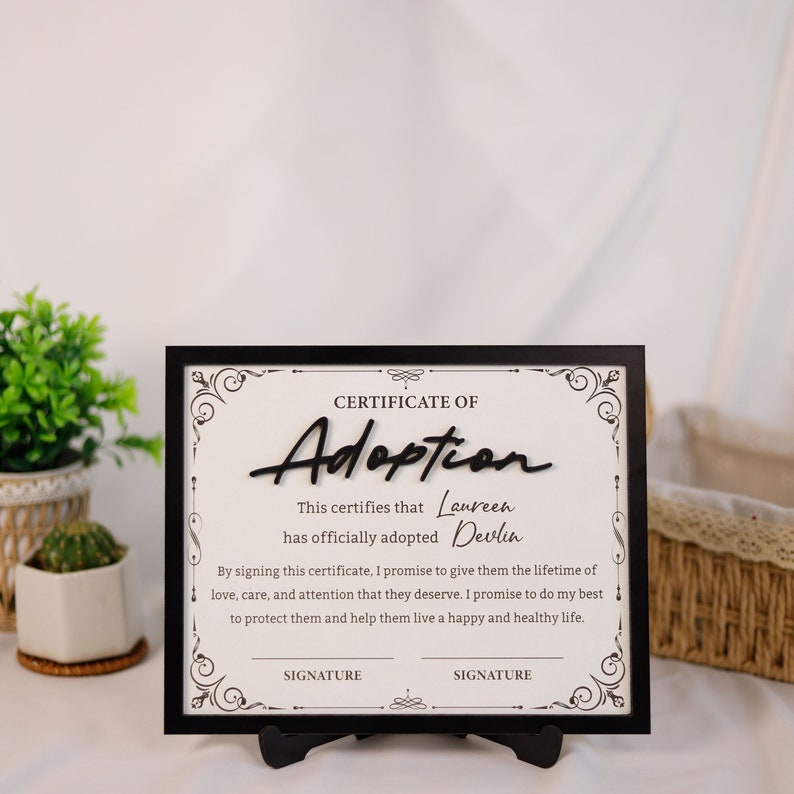 2-Layered Adoption Wooden Plaque, Personalized Step Dad Fathers Day Gift from Kids, Adopted Dad Gift, Step Dad Adoption, Blended Family Sign