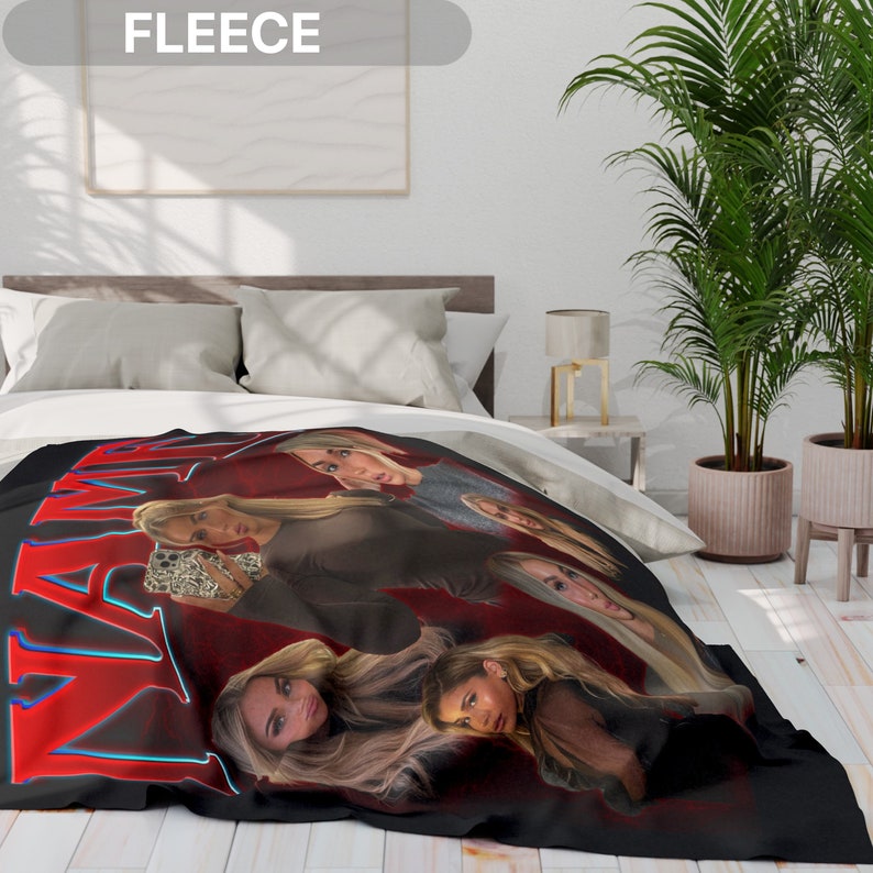 Custom Blanket With Text Photo Personalized Picture Blanket Custom Sherpa Blanket Blanket with Custom Photo & Text Custom Wedding Birthday Bootleg Blanket