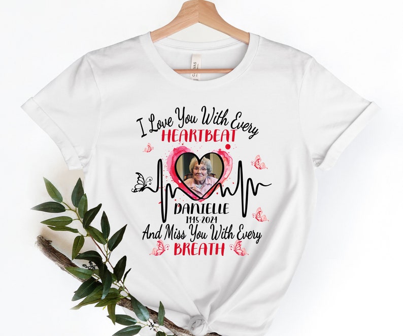 Personalized Memorial Remembrance Shirt, In Loving Memory Shirt, CUSTOM Funeral Tee, Custom Photo Memorial Shirt,Personalized RemembranceTee