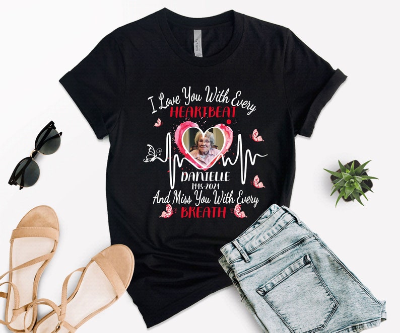 Personalized Memorial Remembrance Shirt, In Loving Memory Shirt, CUSTOM Funeral Tee, Custom Photo Memorial Shirt,Personalized RemembranceTee