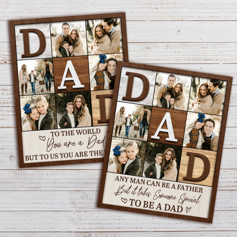 Custom First Dad Now Grandpa Wood Plaque, Personalized Dad and Kids Fist Bump With Name Wood Sign, Father's Day Gift, Dad Gift, Grandpa Gift