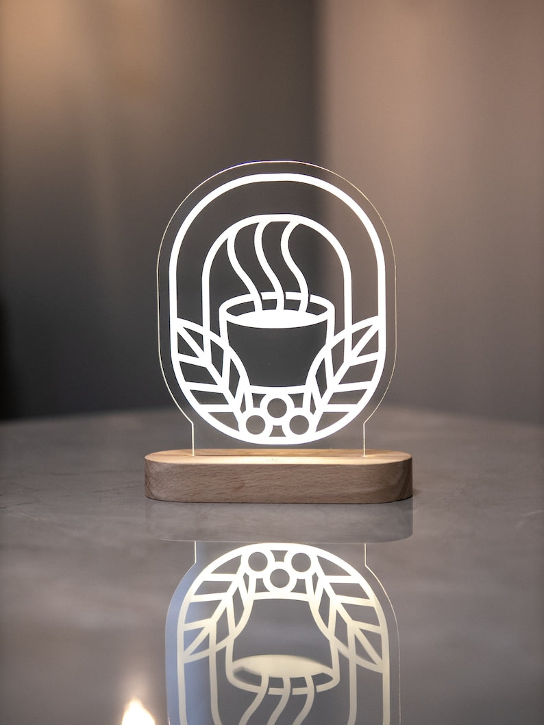 Custom Logo Light Lamp, Corporate Gifts, Wood Business Logo Night Light, Custom Logo Sign, Logo LED Light, Business Brand Logo Table Light