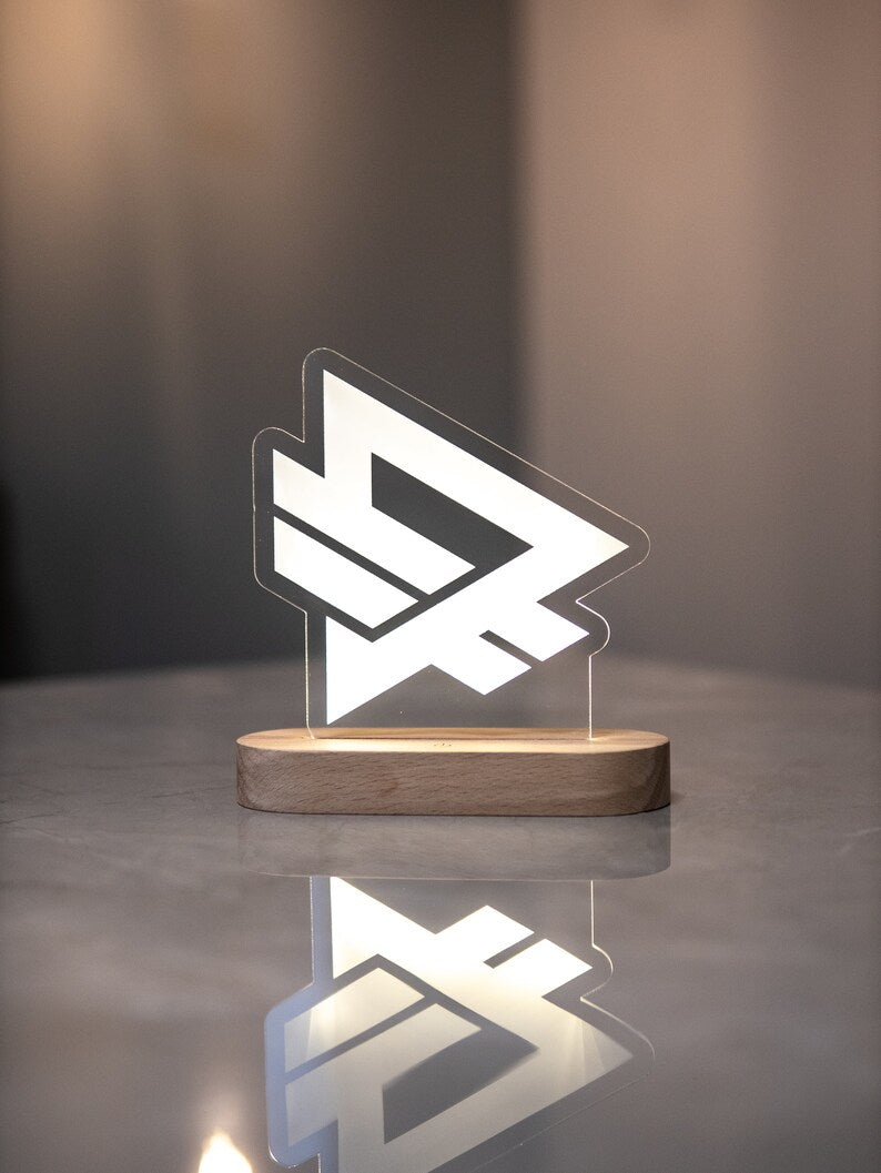 Custom Logo Light Lamp, Corporate Gifts, Wood Business Logo Night Light, Custom Logo Sign, Logo LED Light, Business Brand Logo Table Light