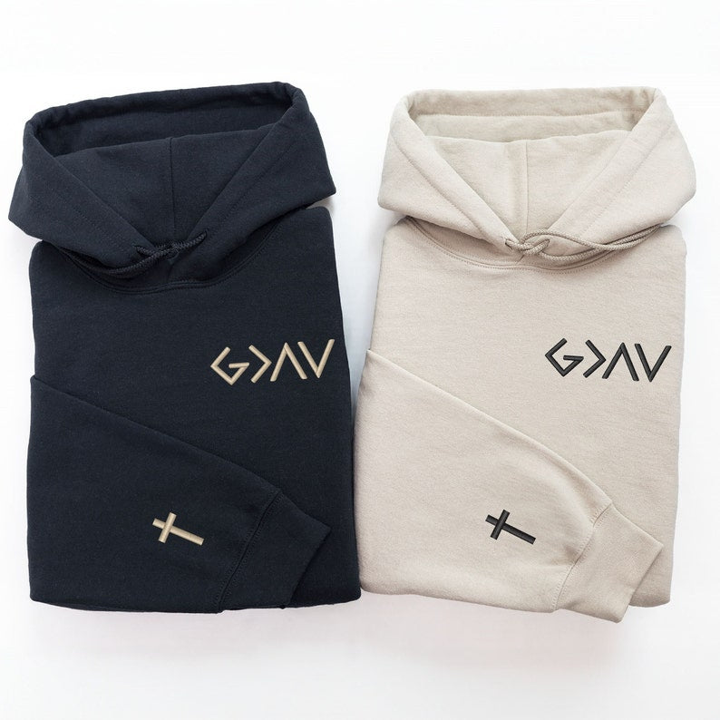 God Is Greater Than The Highs And Lows Embroidered Hoodie Cross on Sleeve Couples Gift Anniversary Gift Gift For Him Gift For Her il_794xN.6015859171_tiq5_728c2a6f-9cc9-4b81-a6f5-8ef3f03cf092.jpg