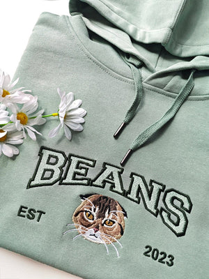 Custom Cat Hoodie Embroidered Cat Name, Personalized Pet Face Sweatshirt from Your Photo, Varsity Sweatshirt, Gifts for Cat Lovers il_794xN.6023039120_lgt6.jpg