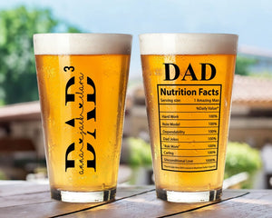 Custom Kids Names Beer Glass, Dad Gift From Daughter Son, Fathers Day Gift, Personalized Gift For Dad, Dad Birthday Gift, Dad Beer Glass