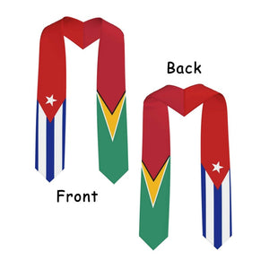 Custom Mixed 2/3/4 Flag Graduation Stole,Personalized Gifts for Student,Custom Graduation Sash for Friends,Custom Class of 2026 Flag Stole