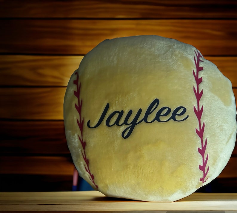 Personalized Softball Pillow : Custom Name & Number, Sports Decor