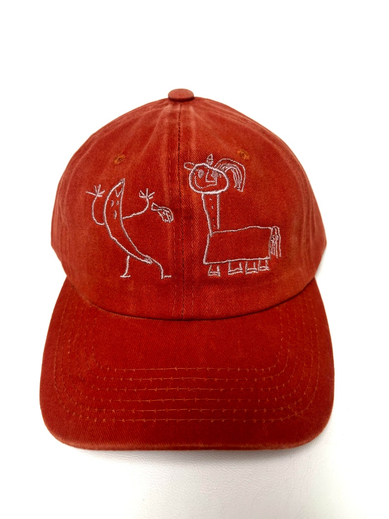 Kids Drawing Baseball Cap Gift for Mothers or Fathers Day Grandma Grandpa Gift Your Kids Artwork on Cotton Dad Hat Custom Embroidered Hat il_794xN.6026113136_diuu.jpg