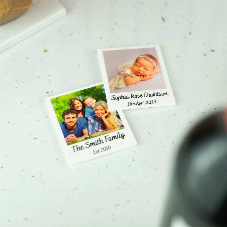 Personalised Polaroid Photo Fridge Magnet Kitchen Gift Idea Your Own Photo Magnet Gift For Him Gift For Her New Home Custom Photo Gift Idea