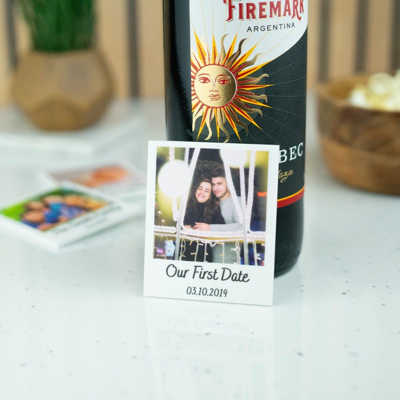 Personalised Polaroid Photo Fridge Magnet Kitchen Gift Idea Your Own Photo Magnet Gift For Him Gift For Her New Home Custom Photo Gift Idea