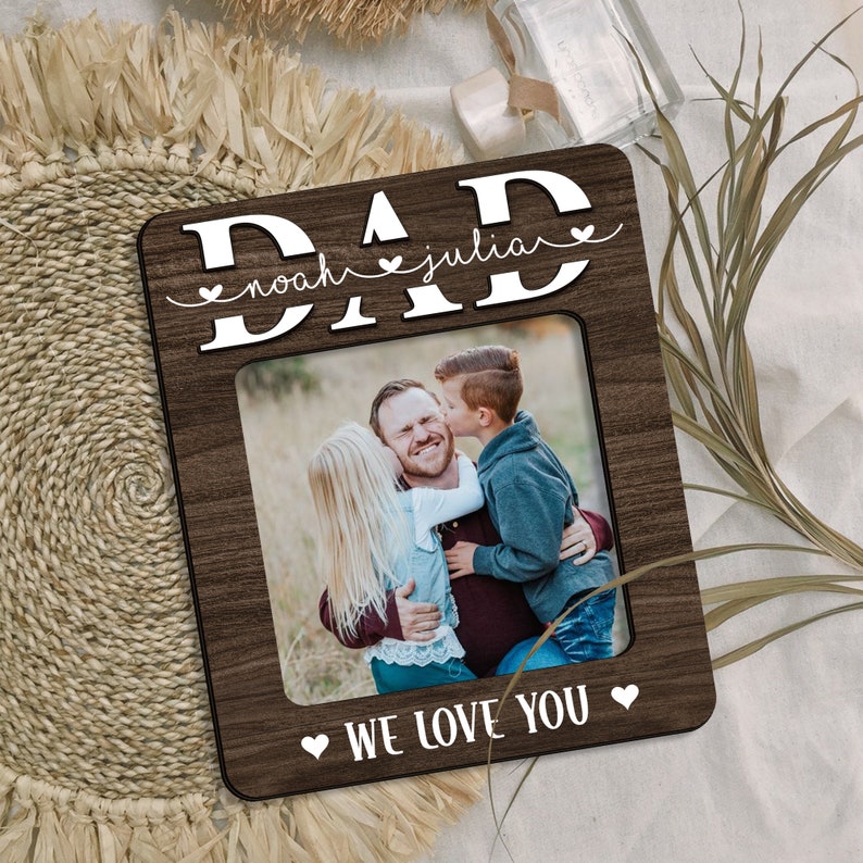 Custom Car Visor Clip For Dad, Personalized Gift For Dad, Fathers Day Gift, Dad Gifts From Kids, Custom Photo Sun Visor Clip,Dad Magnet Gift
