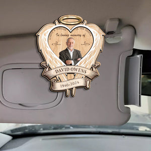 In Loving Memory Photo Clip for Car, Custom Memorial Photo Car Visor Clip, Memorial Photo, Father's Day In Heaven, Forever In Our Hearts