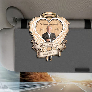 In Loving Memory Photo Clip for Car, Custom Memorial Photo Car Visor Clip, Memorial Photo, Father's Day In Heaven, Forever In Our Hearts