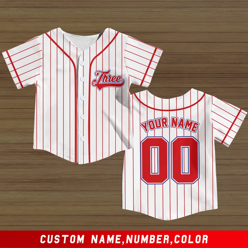 Personalized Kid Youth Baseball Jersey, Rookie Year Baseball, 1st 2nd 3rd birthday boy jersey, custom birthday baseball, Boys kids jerseys