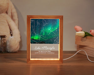 Custom Constellation Star Map Night Light, Night Sky By Date, Night Sky Celestial Map Night Light, Couple Gift, Couple Sign, Gift For Her
