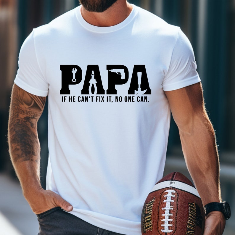 Papa Tools Shirt,Father's Day Shirt,Papa Sweatshirt,Papa can Fix it Tool Box Tee,Father's Day Shirt,Gift for Papa