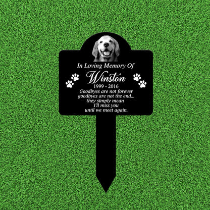 Dog Loss Portrait Memorial Stake, Dog Loss Photo Grave Stake, Dog Loss Grave Marker, Remembrance Stake For Dog Owner, Pet Portrait Plaque