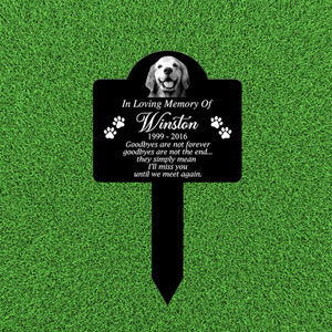 Dog Loss Portrait Memorial Stake, Dog Loss Photo Grave Stake, Dog Loss Grave Marker, Remembrance Stake For Dog Owner, Pet Portrait Plaque