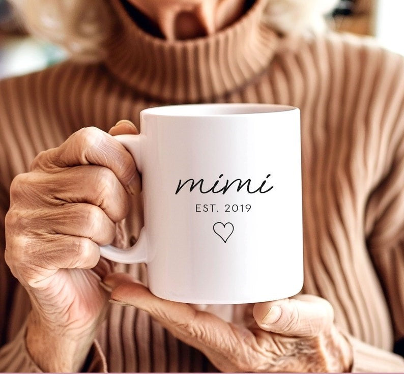 Custom Mimi Coffee Mug with Kids Name, Mimi Gift from Kids, Mimi Christmas Gift, Customized Mimi Mug Personalized, Mimi Gift for Mothers Day
