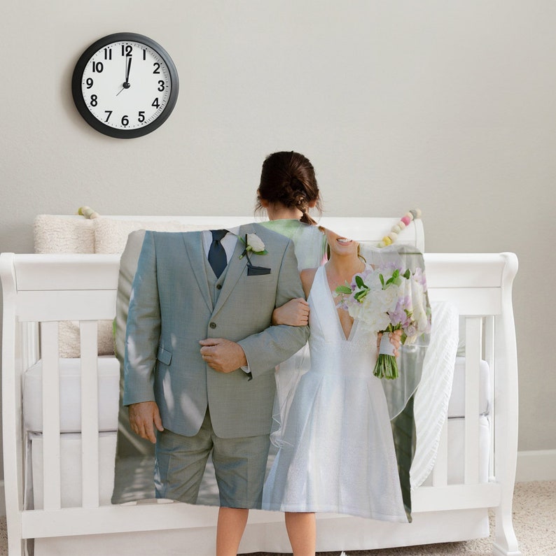 Personalized Photo Blanket Father of the Bride Blanket Picture Blanket With Text Fathers Day Gift Wedding Anniversary Gift Customized Gift