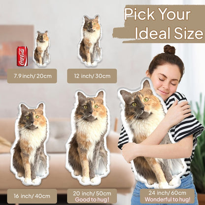 Cat Picture Pillow Custom Pet Pillow Dog Pillows Gift Custom 3D Pet Pillow from Photo | Personalized Dog/Cat Shaped Throw Pillow il_794xN.6034340163_rd53.jpg